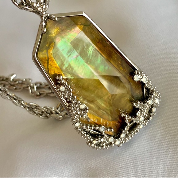 C+I Ocean Lace Long Pendant Necklace New - Picture 8 of 8